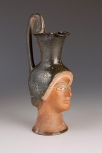 Oenochoe in the form of a female head